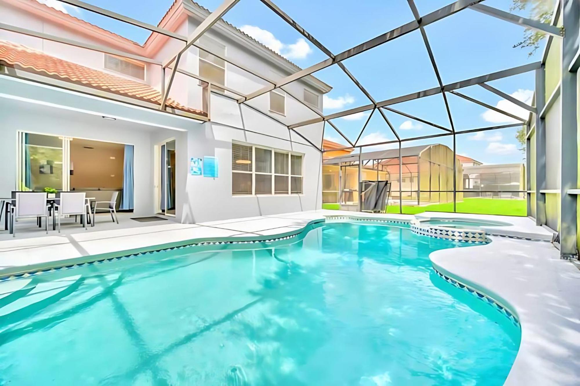 6Br Resort Home Near Disney - With Private Pool Hot Tub And Games Room 基西米 外观 照片