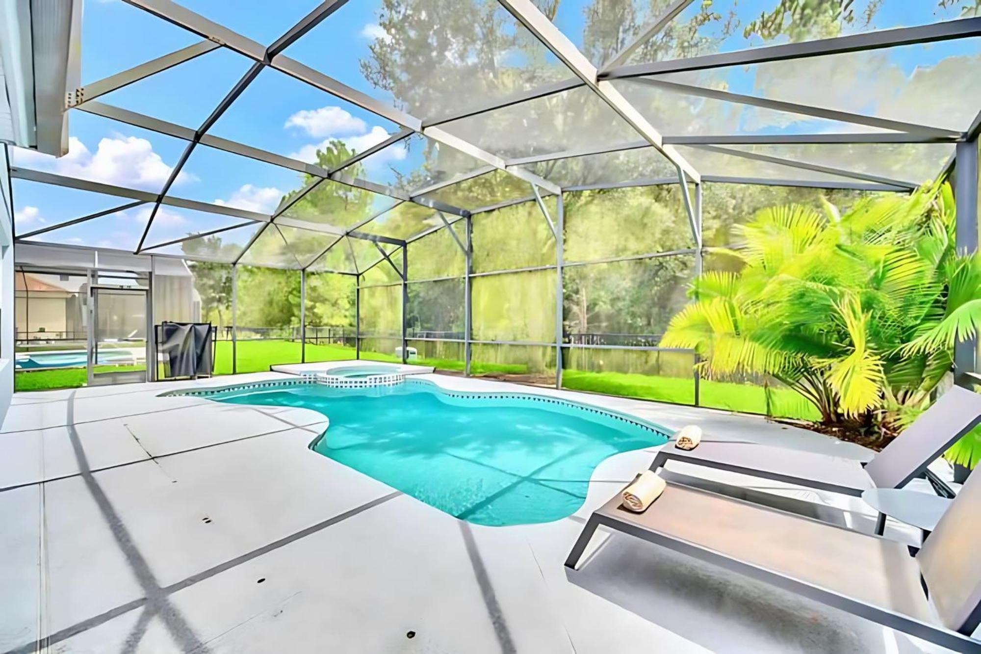 6Br Resort Home Near Disney - With Private Pool Hot Tub And Games Room 基西米 外观 照片
