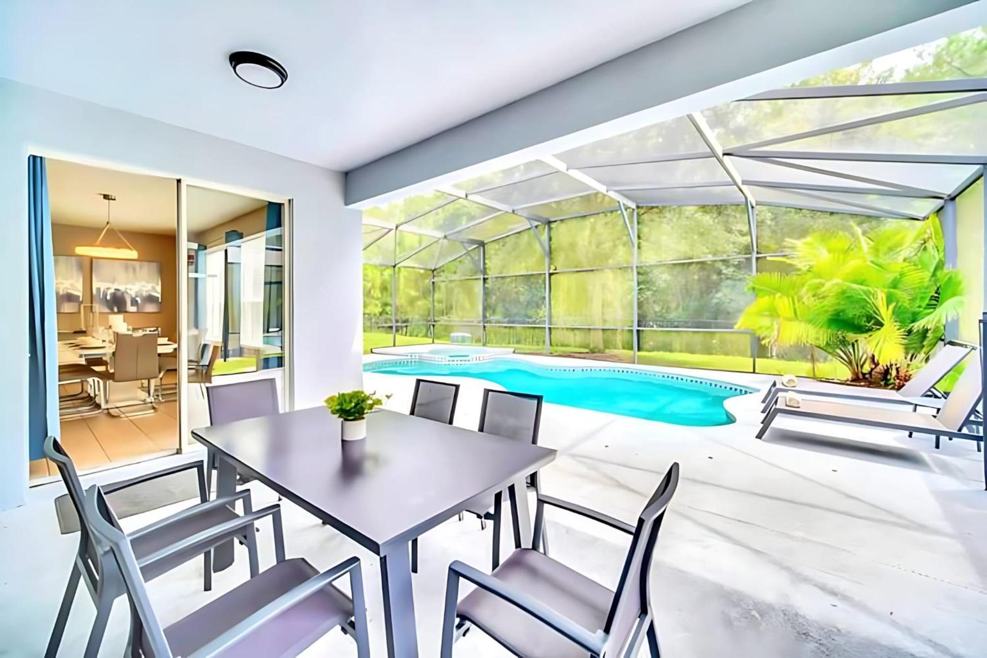 6Br Resort Home Near Disney - With Private Pool Hot Tub And Games Room 基西米 外观 照片